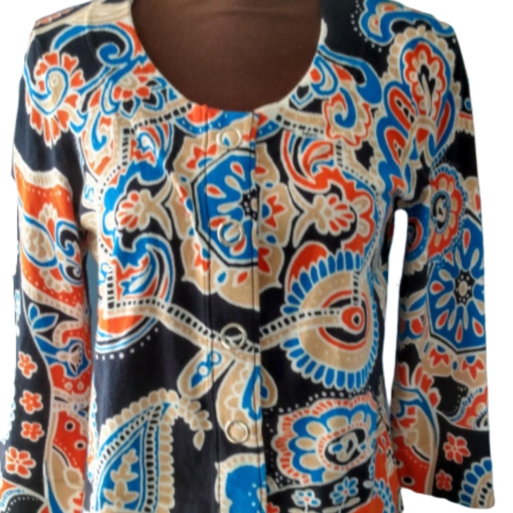 Jones New York Sport Snap Cardigan